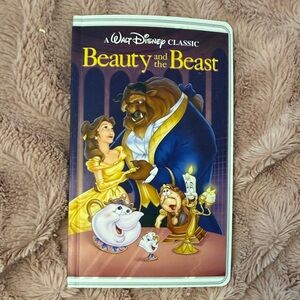 Disney Beauty and the Beast VHS Cover Note Book - Blue and Yellow